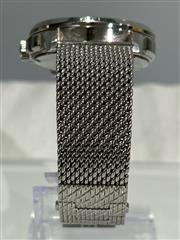 CITIZEN BU2020-70E Calendrier Eco-Drive – Silver-Tone 44?mm Mesh Bracelet, World